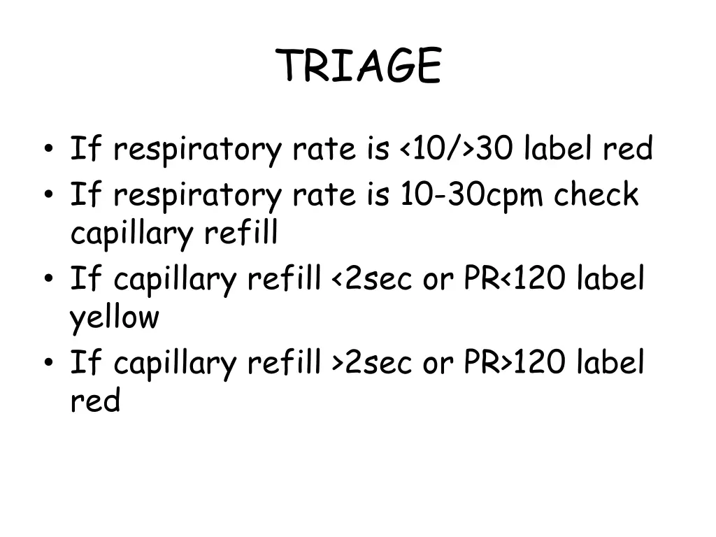 triage 4