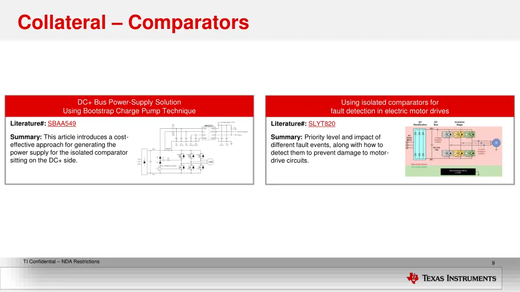 collateral comparators