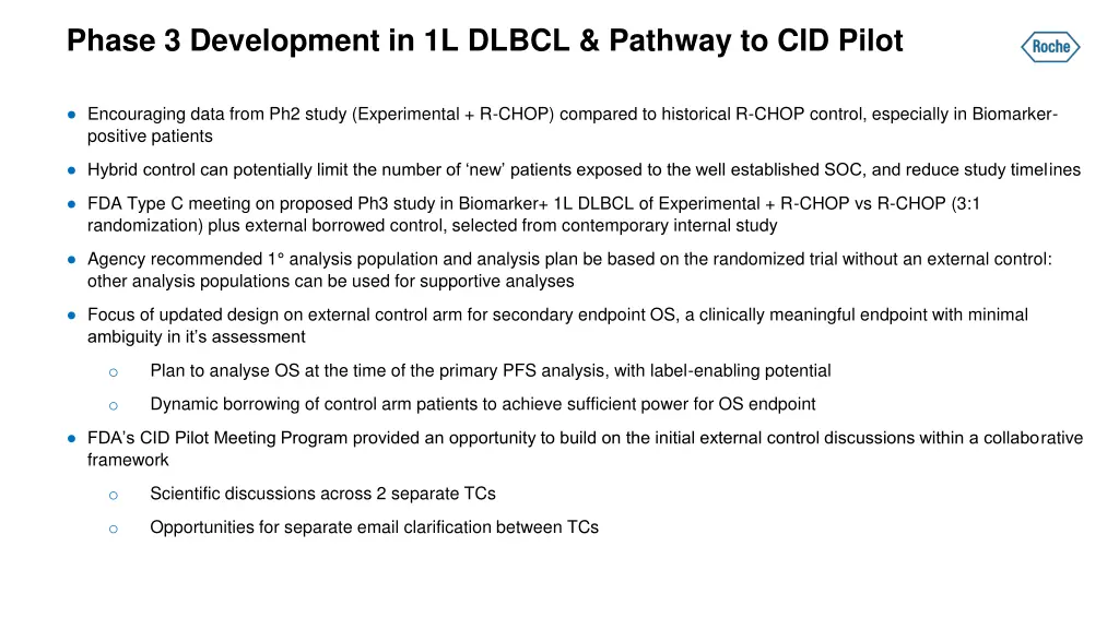 phase 3 development in 1l dlbcl pathway