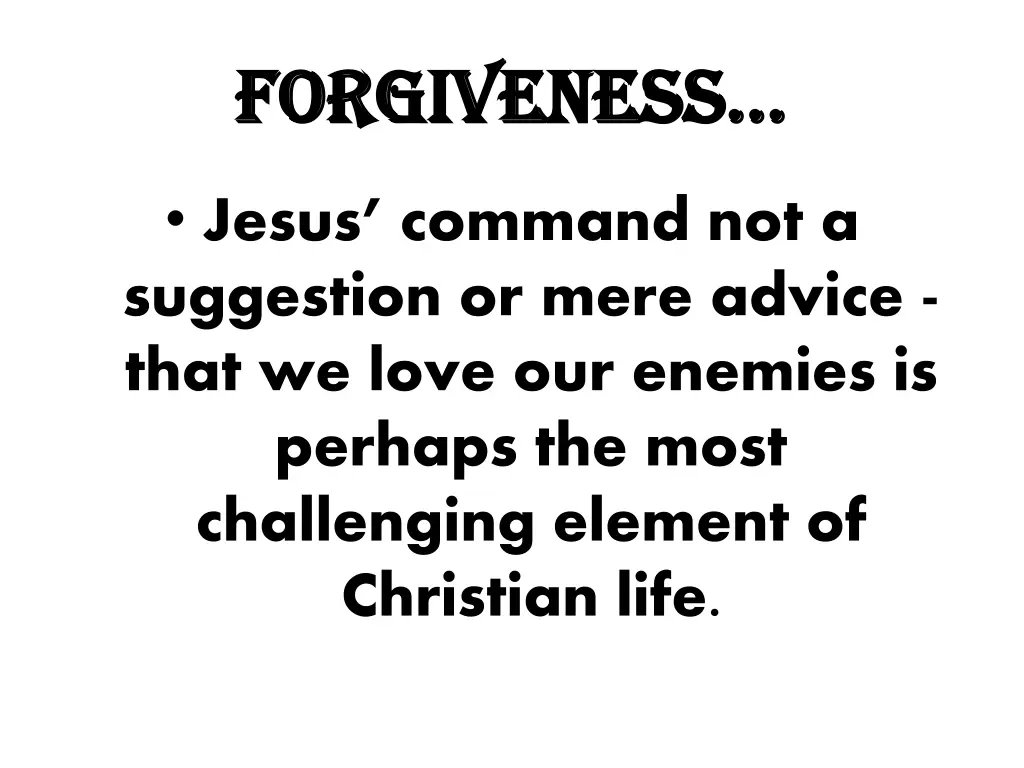 forgiveness forgiveness 1