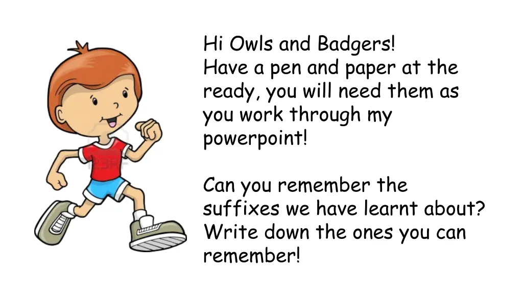 hi owls and badgers have a pen and paper