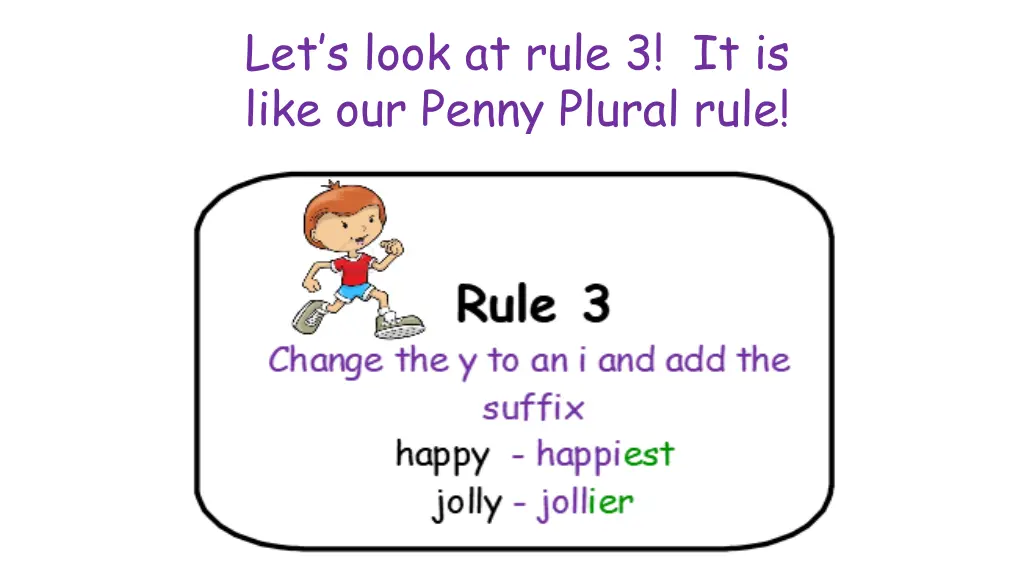 let s look at rule 3 it is like our penny plural