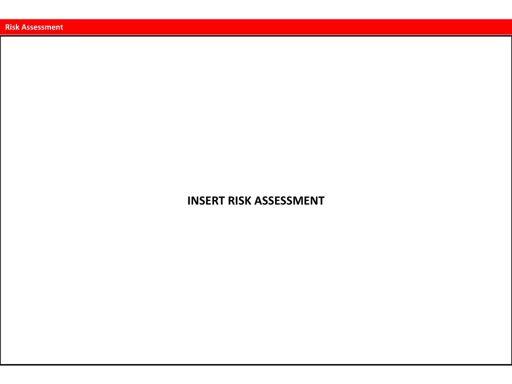 risk assessment