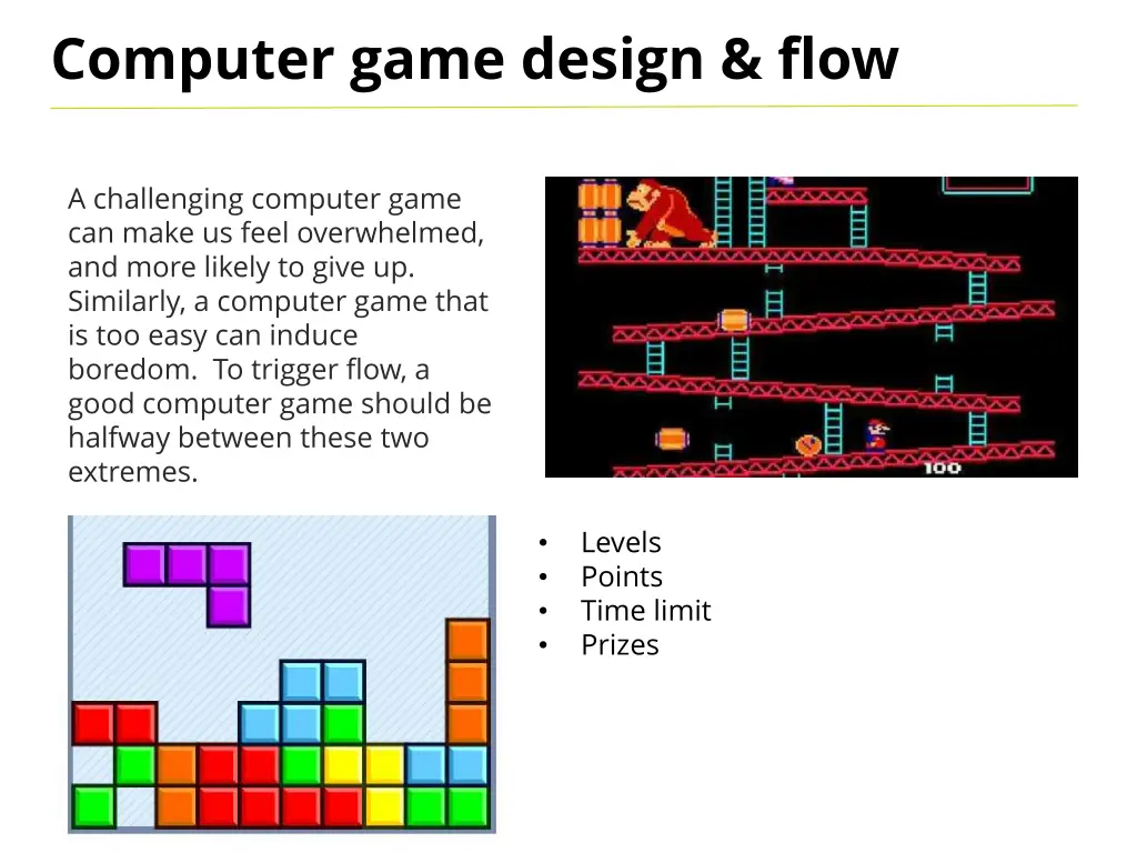 computer game design flow