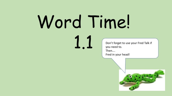 word time 1 1