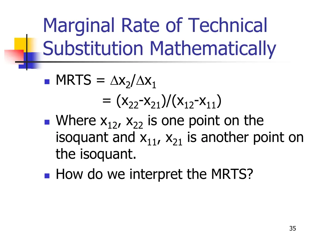marginal rate of technical substitution 1