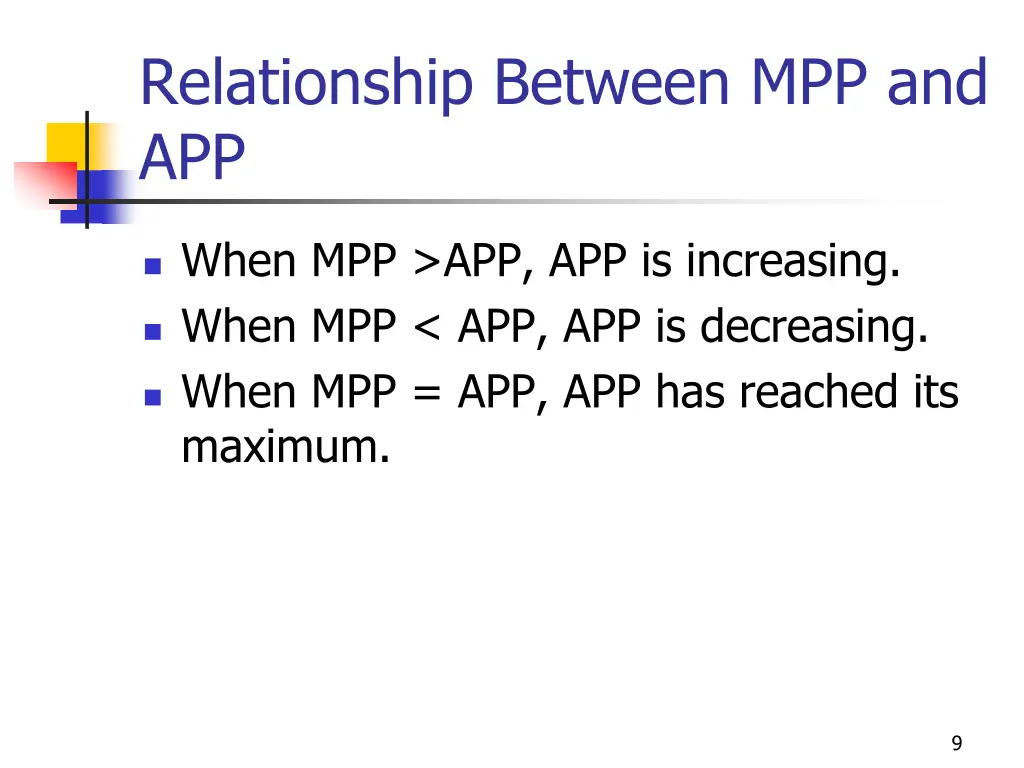 relationship between mpp and app