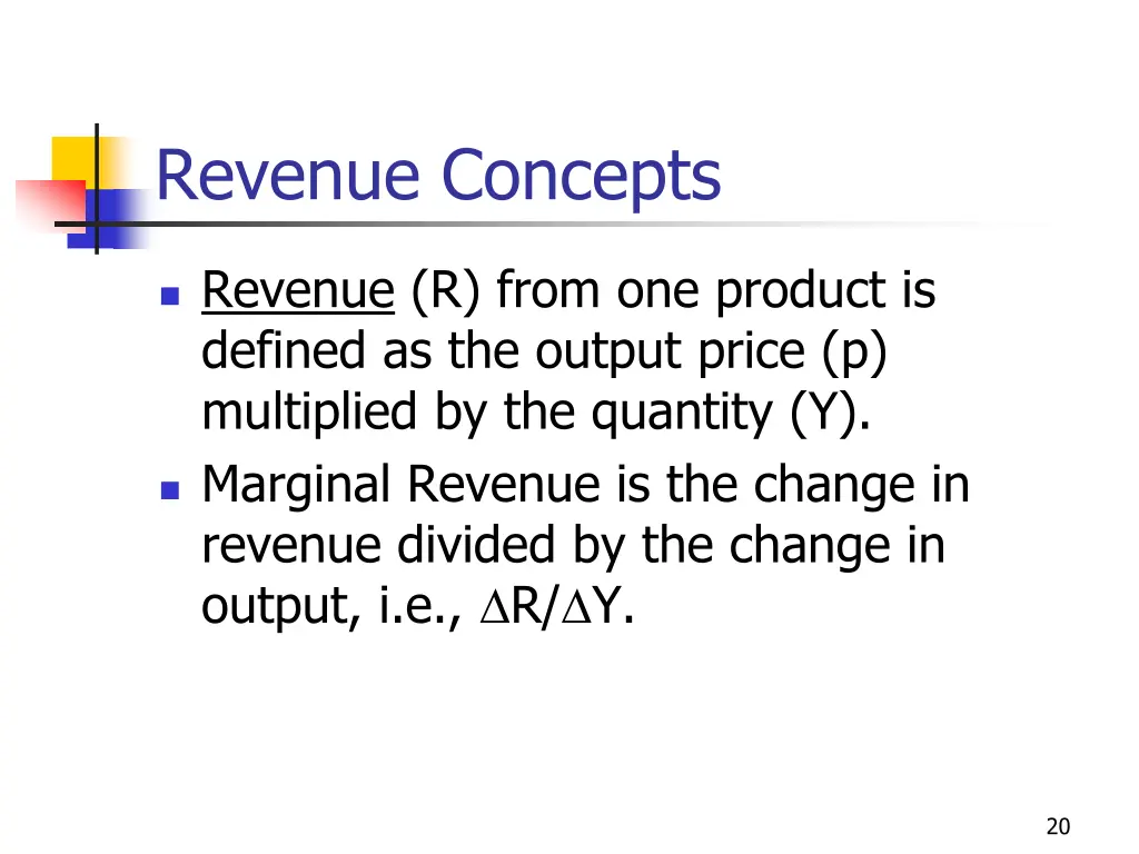 revenue concepts