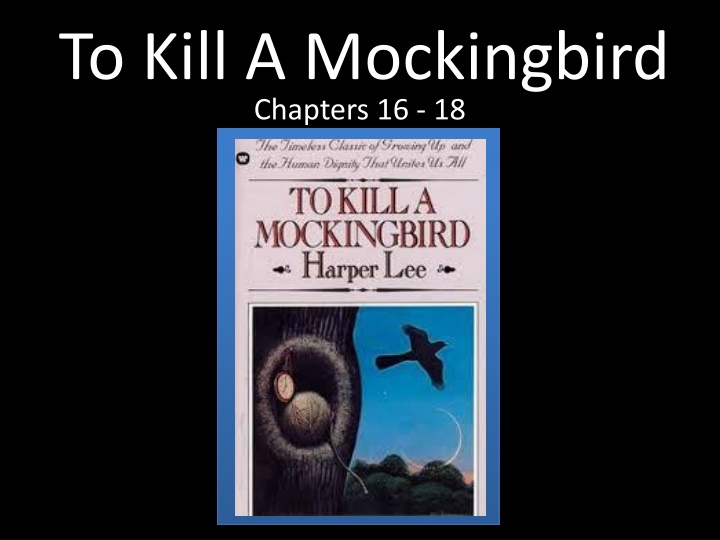 to kill a mockingbird chapters 16 18