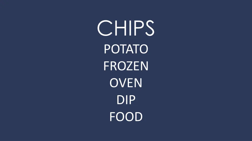 chips potato frozen oven dip food