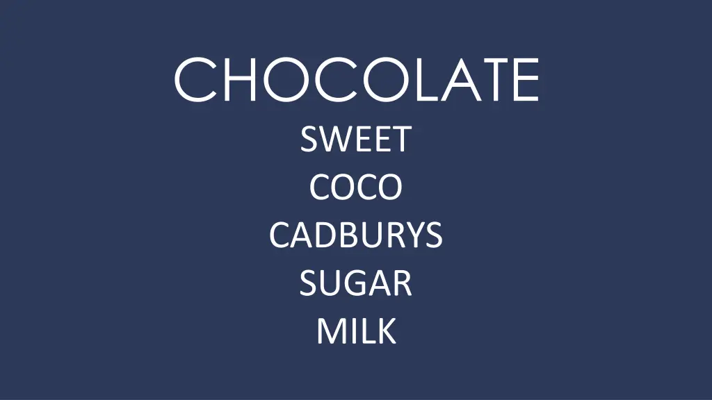 chocolate sweet coco cadburys sugar milk