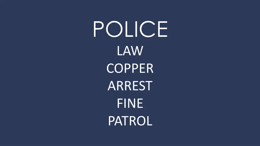 police law copper arrest fine patrol