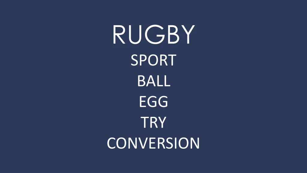 rugby sport ball egg try conversion