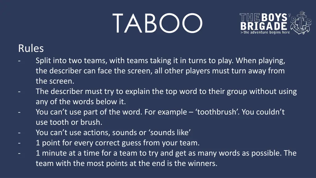 taboo