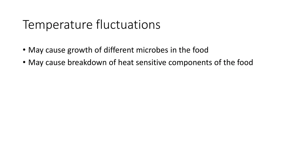 temperature fluctuations