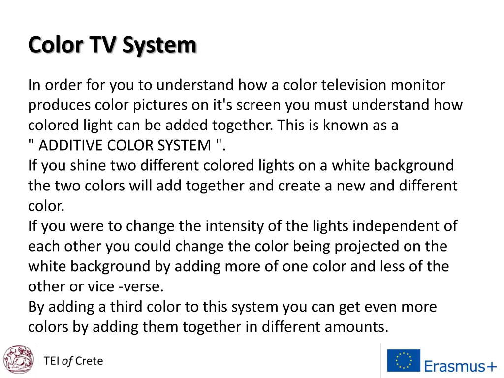 color tv system