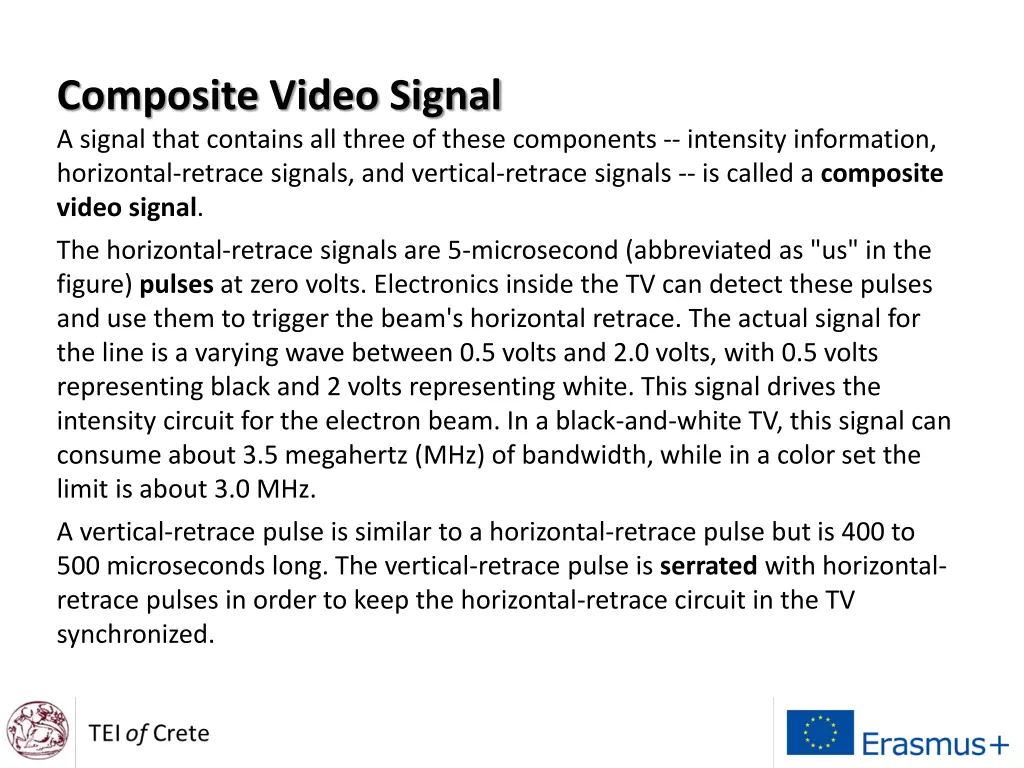 composite video signal a signal that contains