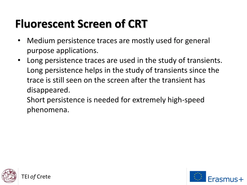 fluorescent screen of crt 1