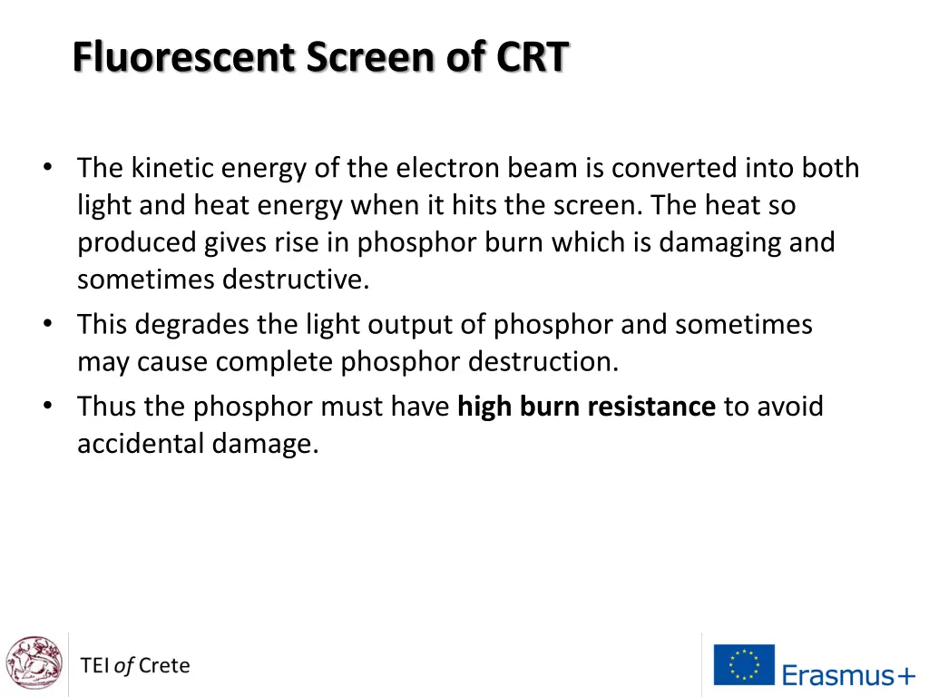 fluorescent screen of crt 2