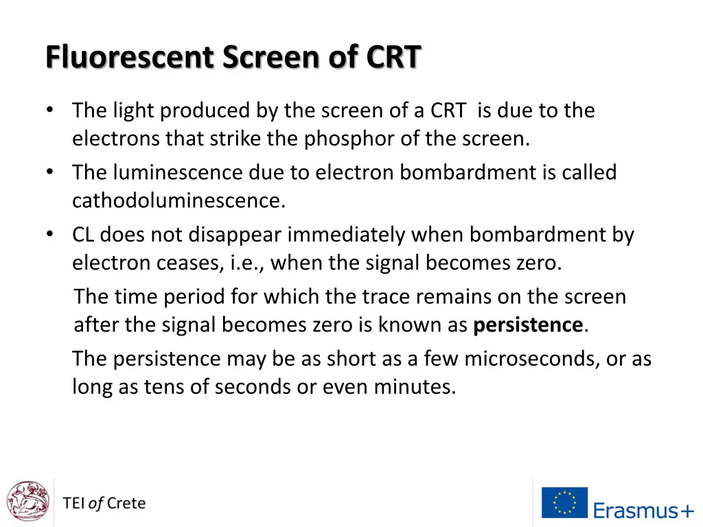 fluorescent screen of crt