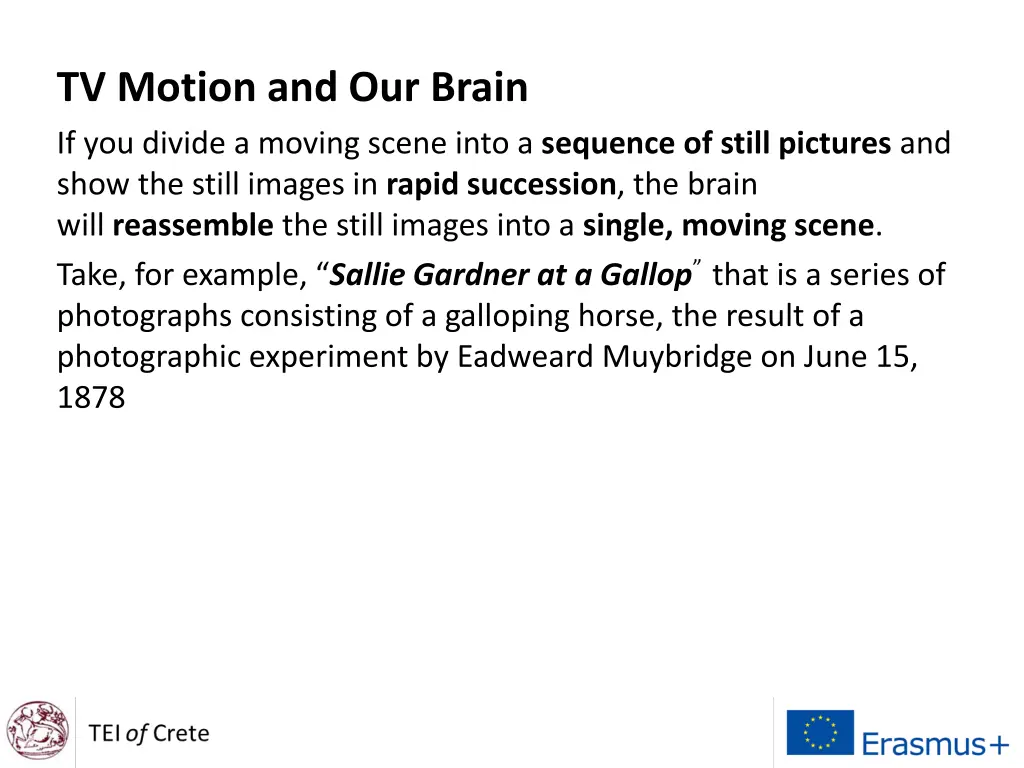 tv motion and our brain if you divide a moving