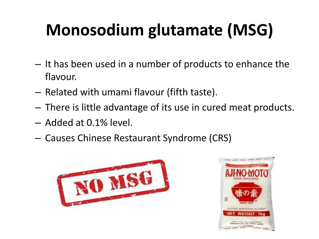 monosodium glutamate msg