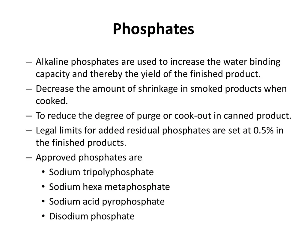 phosphates