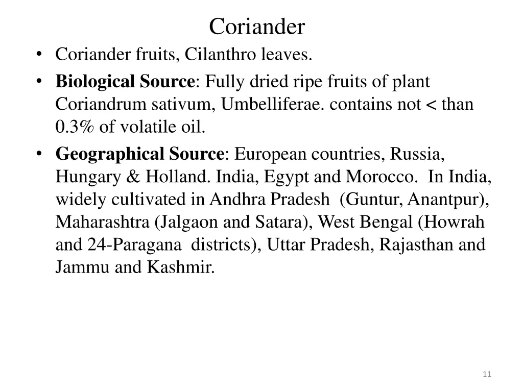 coriander