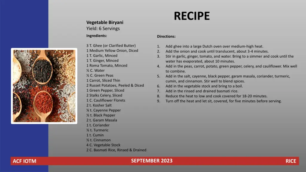 recipe