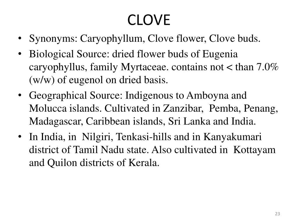 clove