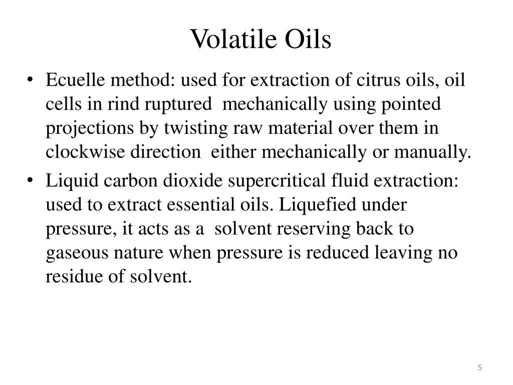 volatile oils 3