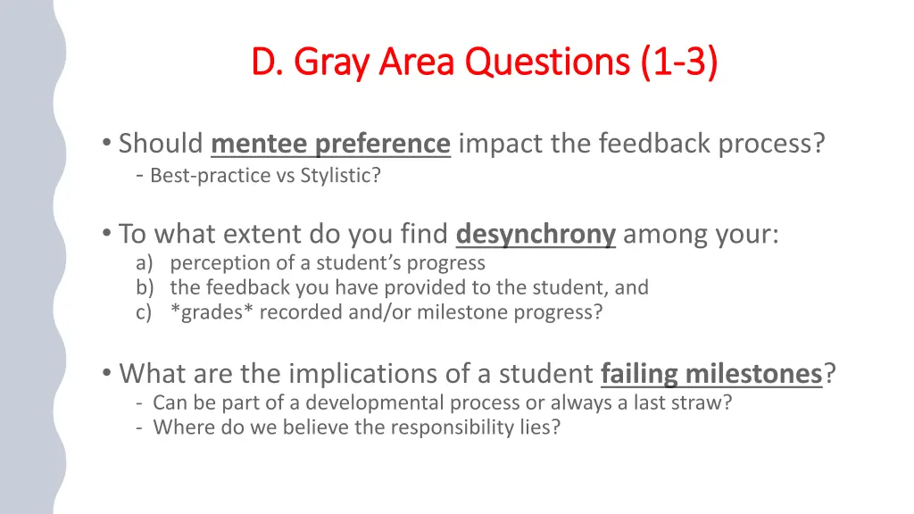 d gray area questions 1 d gray area questions