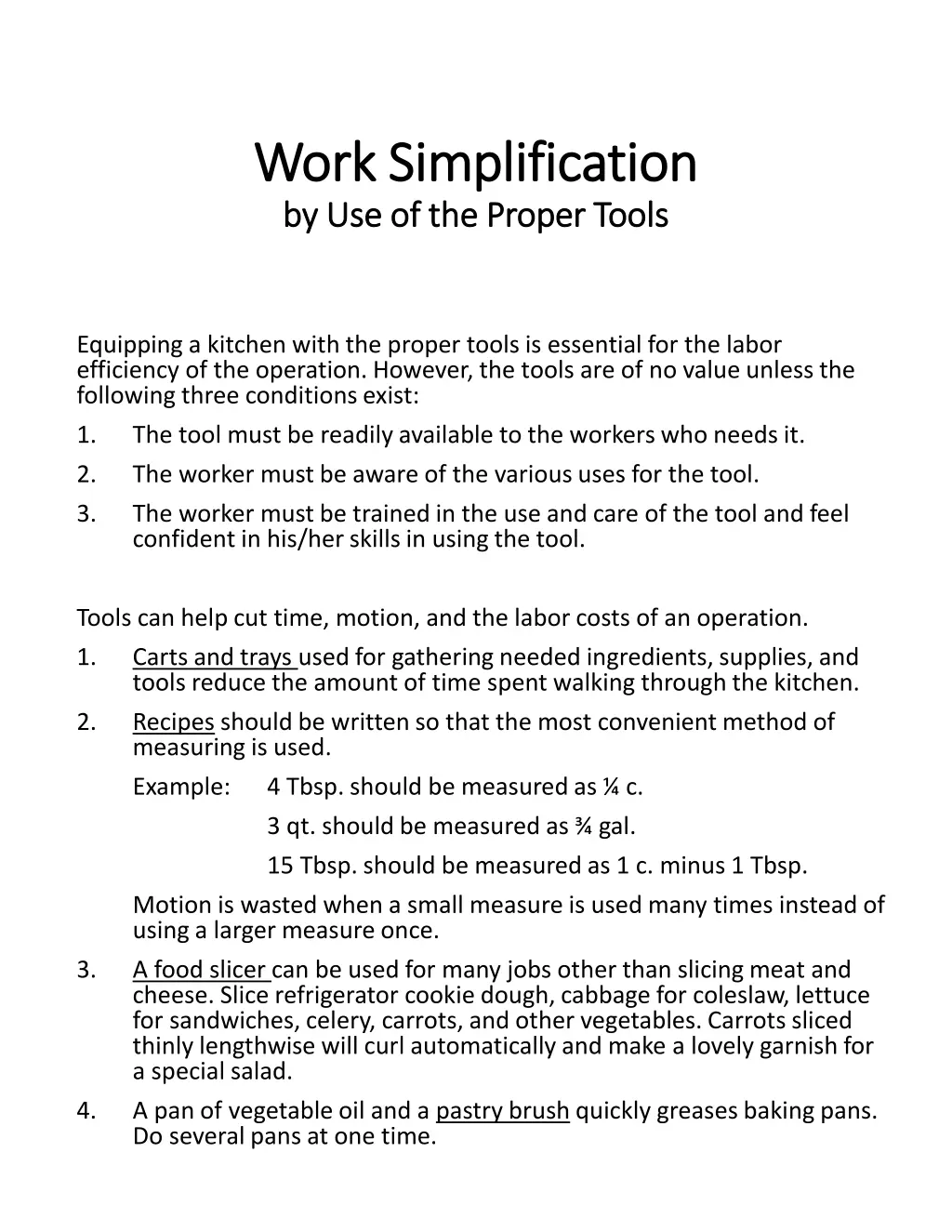 work simplification work simplification 1