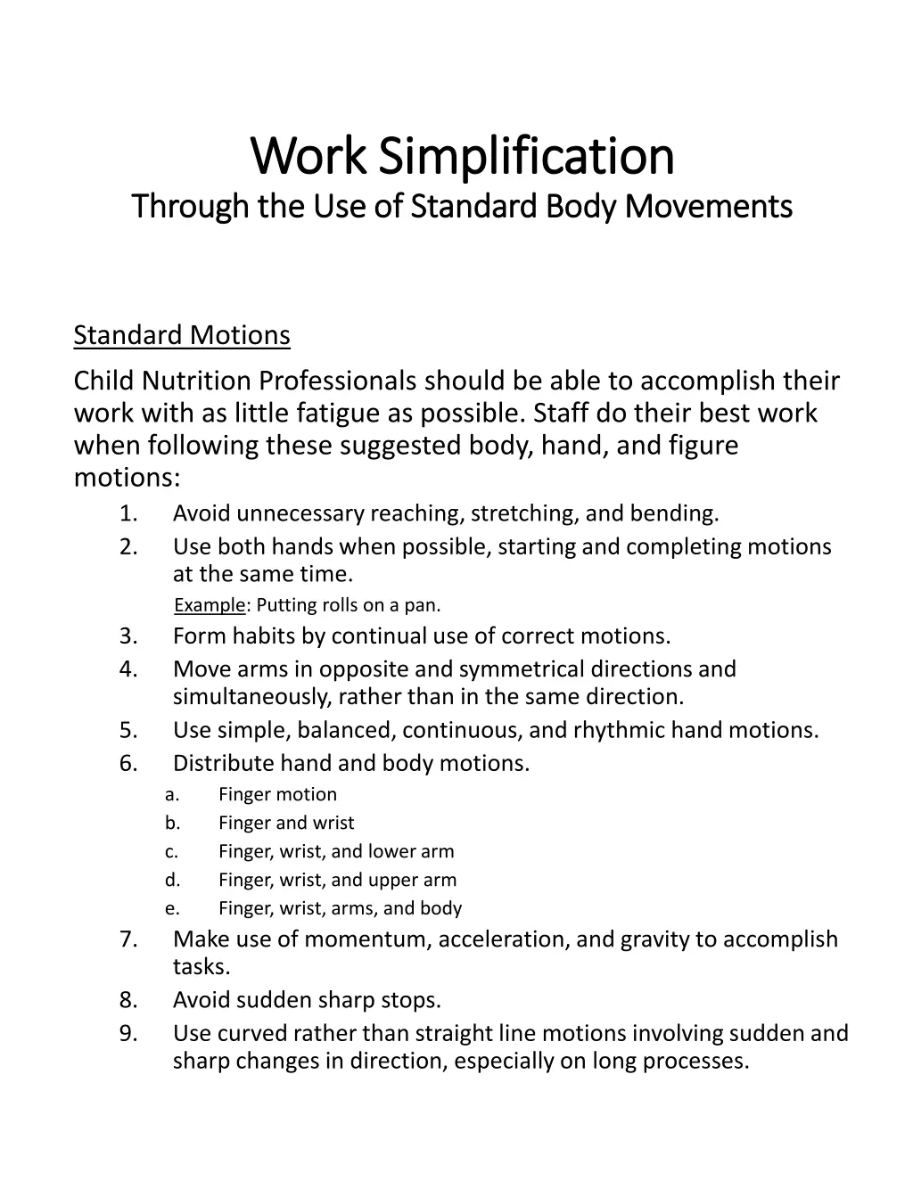 work simplification work simplification through 1