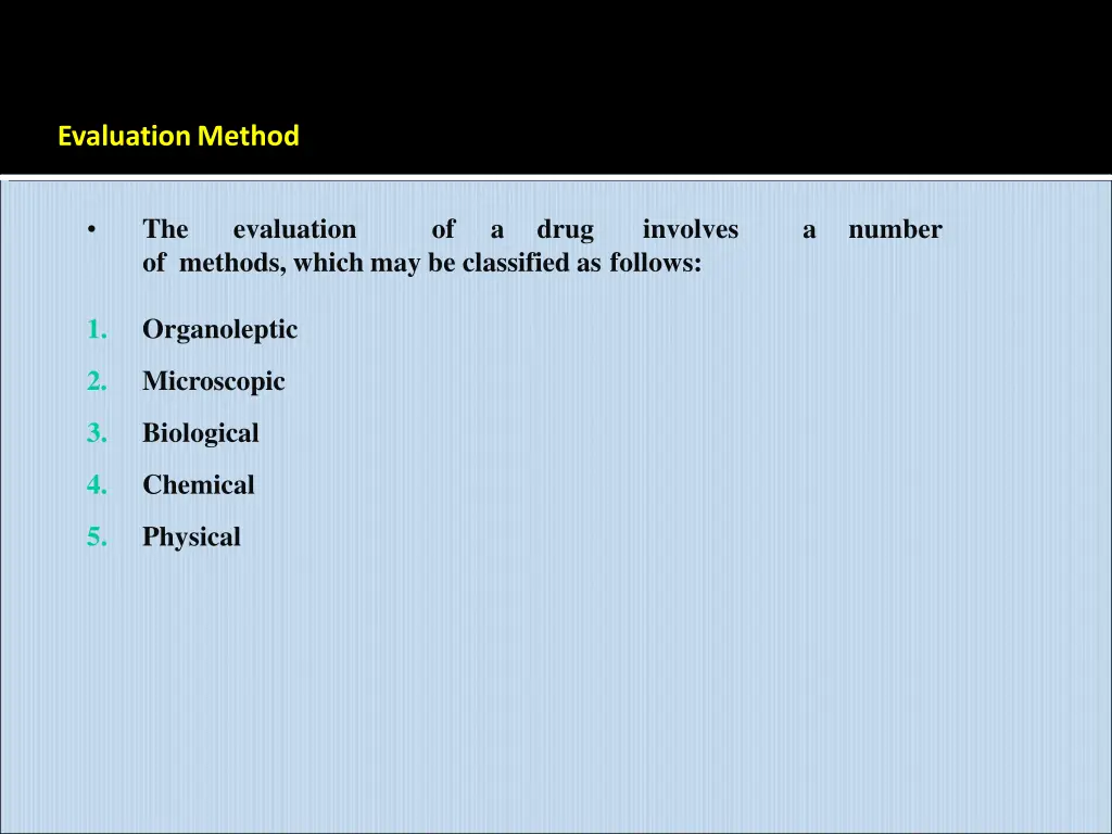 evaluation method