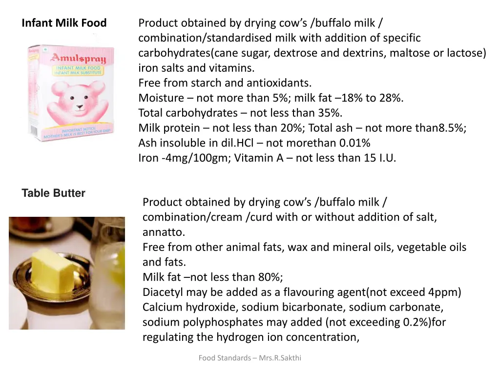 infant milk food