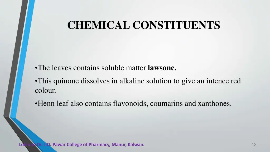 chemical constituents