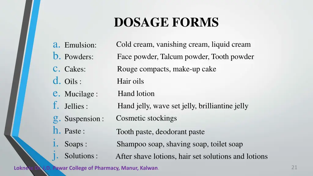 dosage forms