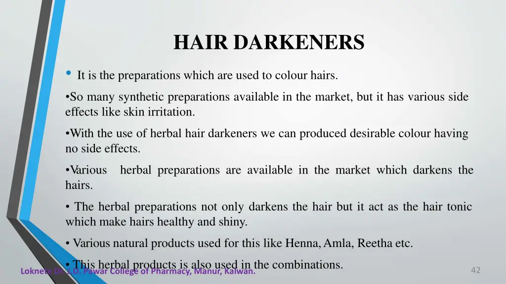 hair darkeners