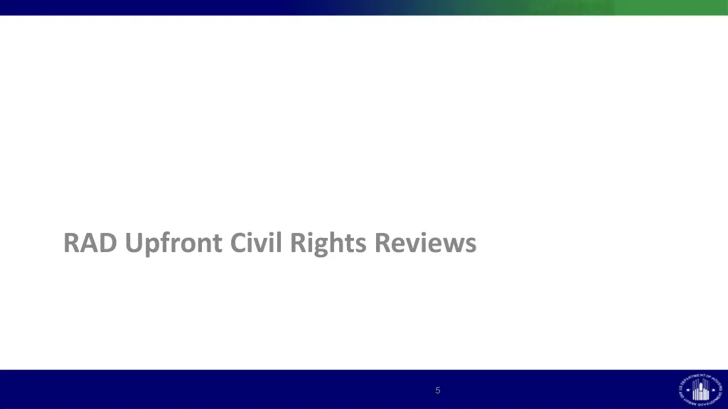 rad upfront civil rights reviews