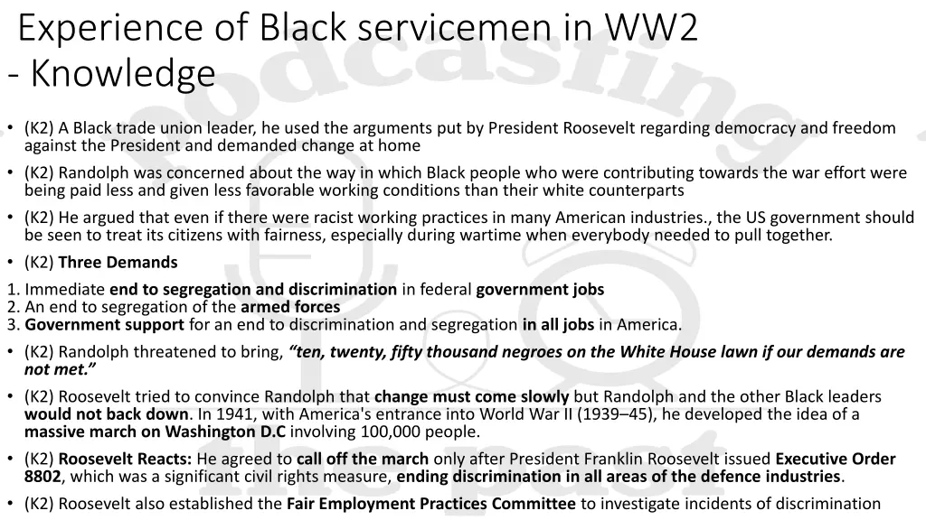 experience of black servicemen in ww2 knowledge 1