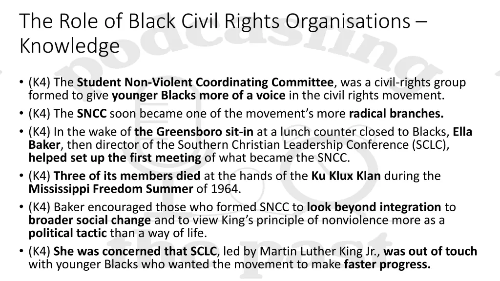 the role of black civil rights organisations 4