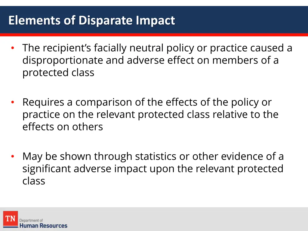 elements of disparate impact