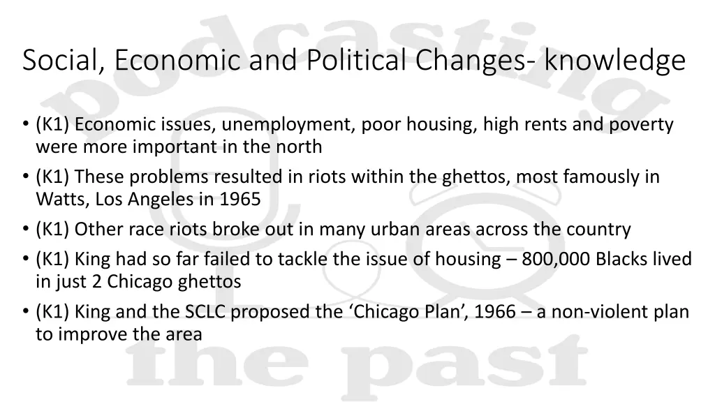 social economic and political changes knowledge