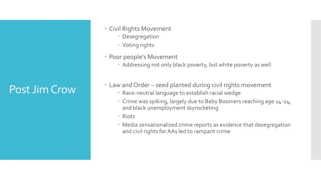 civil rights movement desegregation voting rights