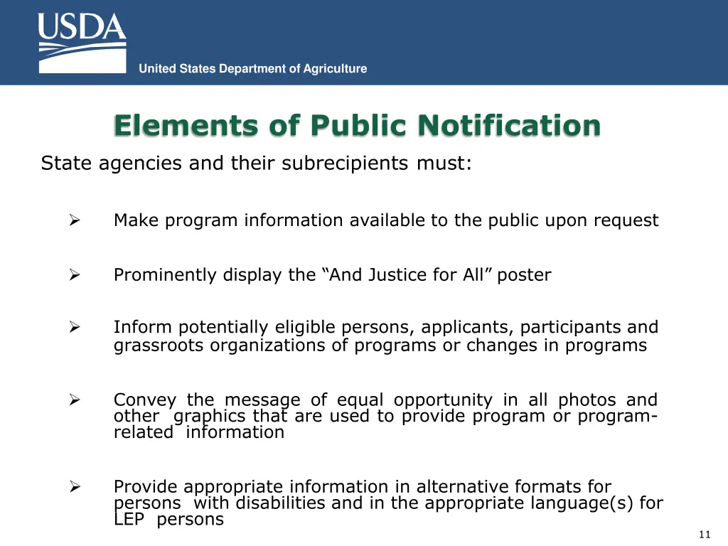 united states department of agriculture 10