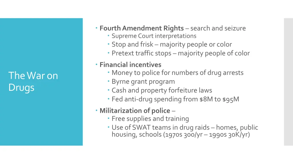 fourth amendment rights search and seizure