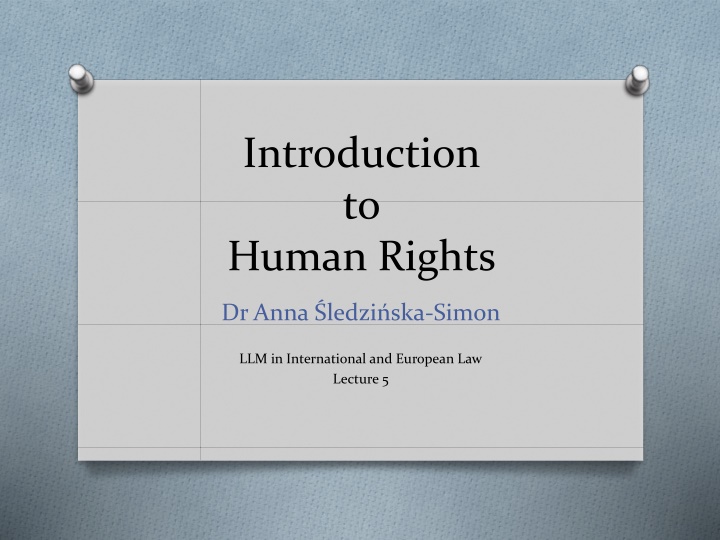 introduction to human rights