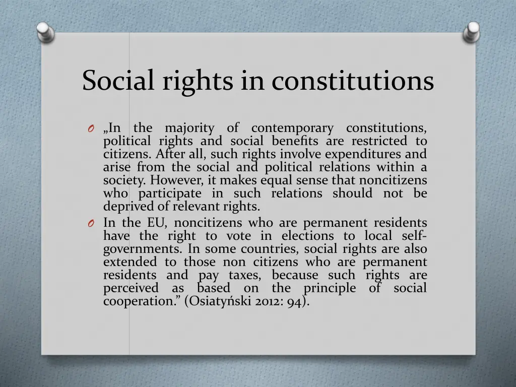 social rights in constitutions