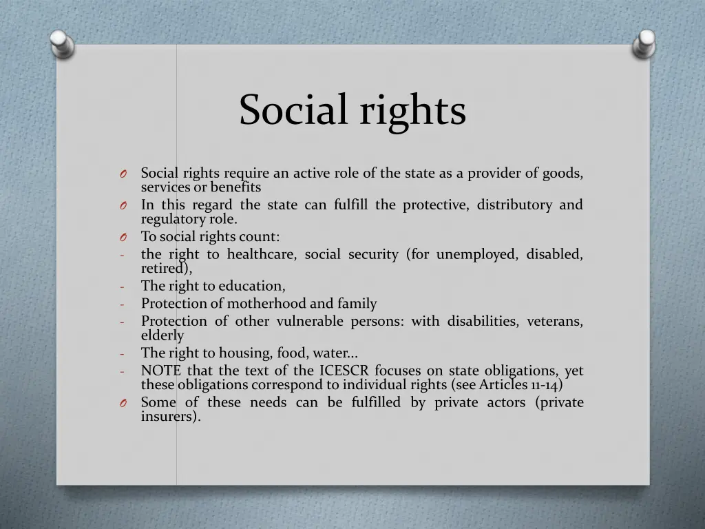 social rights